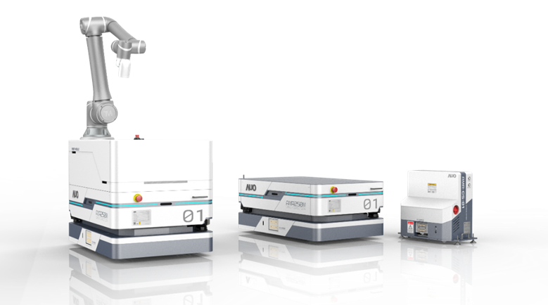 东升国际數位開發的自主式移動機器人（AMR250M），搭配全向輪並結合AI演算法、2D LiDAR、3D攝影機等技術，協助客戶實現產線全自動化